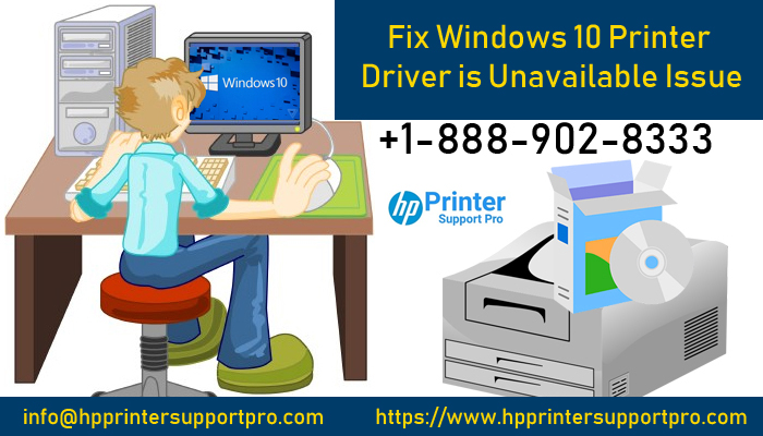 hp printer driver is unavailable windows 10