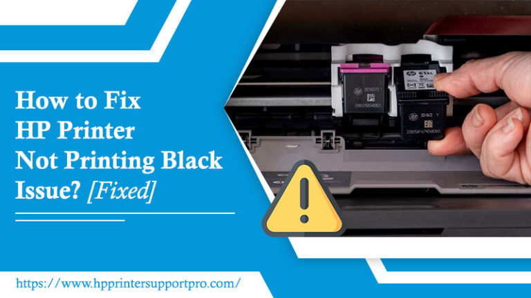 How To Fix Hp Printer Not Printing Black Issue Fixed 8755