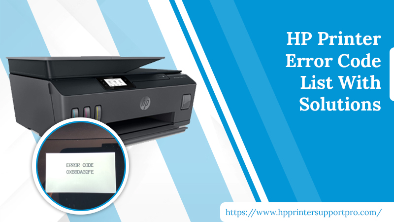 The Full HP Printer Error Code With Hp Support